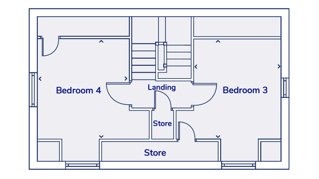 Second floor floor plan